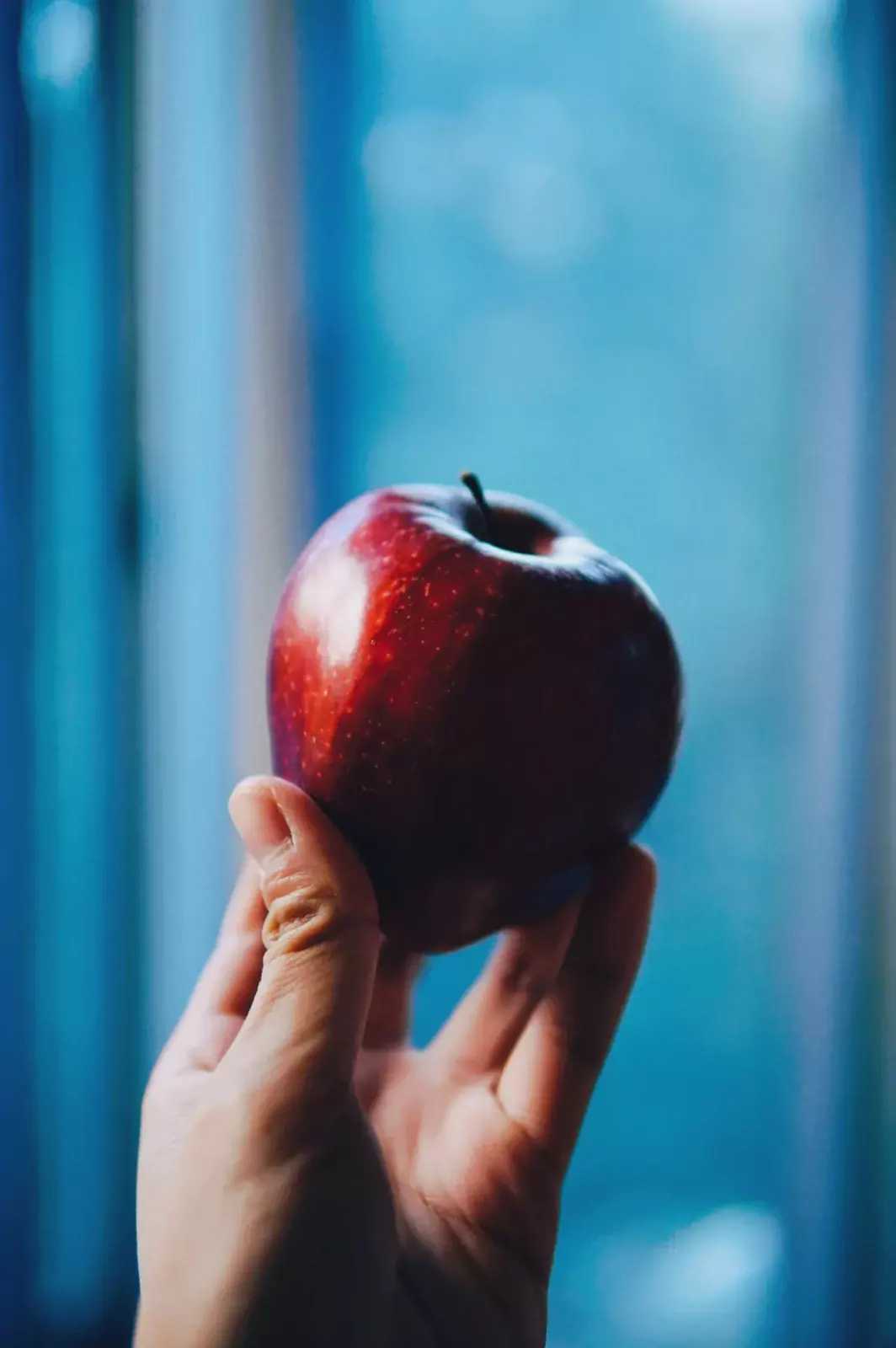 holding an apple